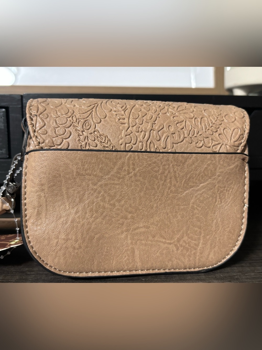 Sam & Hadley Embossed Floral Mini Crossbody Bag - Picture 3 of 8